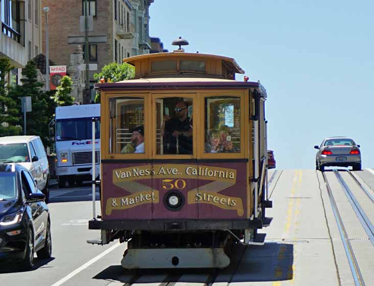 MUNI California cable car 50